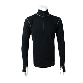 100% Merino Wool Zip Up Base Layer - available at Veloce Club