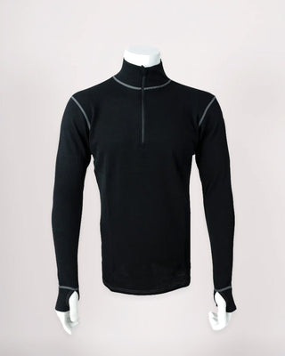 100% Merino Wool Zip Up Base Layer - available at Veloce Club