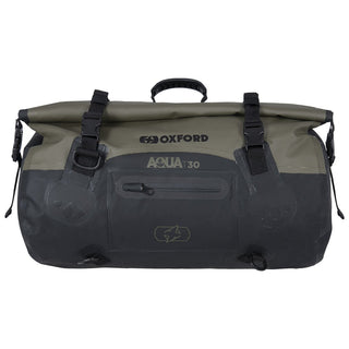 Oxford Aqua T-30 Roll Bag in Black and Khaki