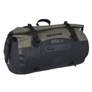 Oxford Aqua T-30 Roll Bag in Black and Khaki