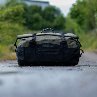 Oxford Aqua T-30 Roll Bag in Black and Khaki