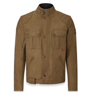 Belstaff Brooklands Waxed Cotton Jacket in Sand