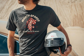 Age of Glory Mighty Sparks T-shirt in Black - available at Veloce Club