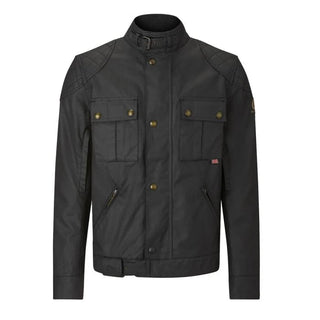 Belstaff Brooklands Waxed Cotton Jacket in Black - available at Veloce Club