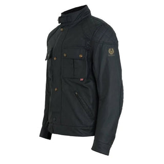 Belstaff Brooklands Waxed Cotton Jacket in Black - available at Veloce Club