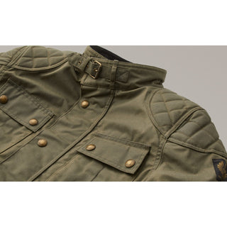 Belstaff Brooklands Waxed Cotton Jacket in Olive Green - available at Veloce Club