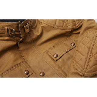 Belstaff Brooklands Waxed Cotton Jacket in Sand - available at Veloce Club