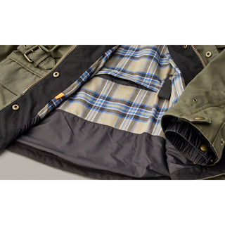 Belstaff Crosby Waxed Cotton Jacket In Forest Green - available at Veloce Club