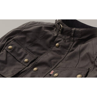 Belstaff Crosby Waxed Cotton Jacket In Mahogany - available at Veloce Club