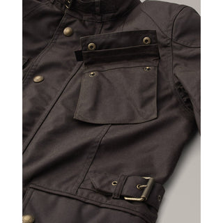 Belstaff Crosby Waxed Cotton Jacket In Mahogany - available at Veloce Club