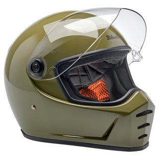 Biltwell Lane Splitter Helmet in Olive Green - available at Veloce Club