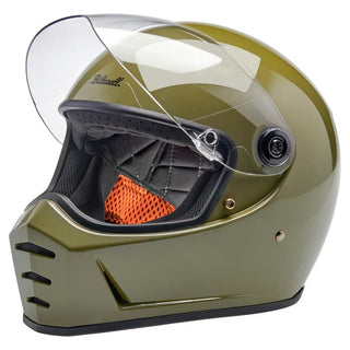 Biltwell Lane Splitter Helmet in Olive Green - available at Veloce Club