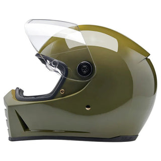 Biltwell Lane Splitter Helmet in Olive Green - available at Veloce Club