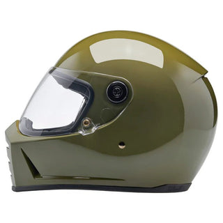 Biltwell Lane Splitter Helmet in Olive Green - available at Veloce Club