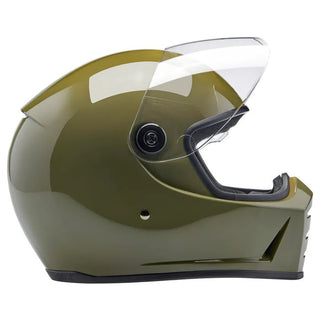 Biltwell Lane Splitter Helmet in Olive Green - available at Veloce Club