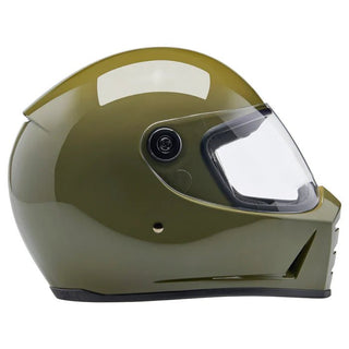 Biltwell Lane Splitter Helmet in Olive Green - available at Veloce Club