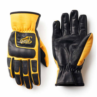 Fuel Moto X Gloves in Black and Yellow - available at Veloce Club