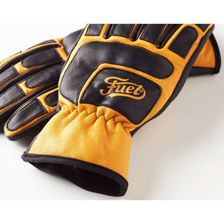 Fuel Moto X Gloves in Black and Yellow - available at Veloce Club