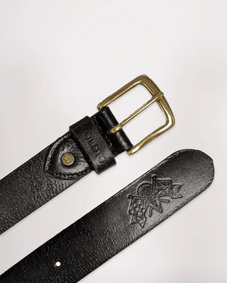 Goldtop Leather Belt - available at Veloce Club