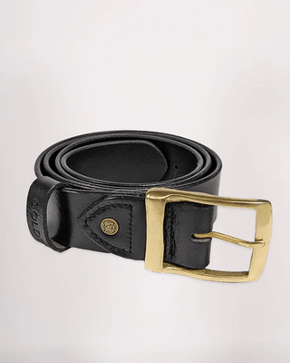 Goldtop Leather Belt - available at Veloce Club