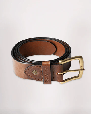 Goldtop Leather Belt - available at Veloce Club