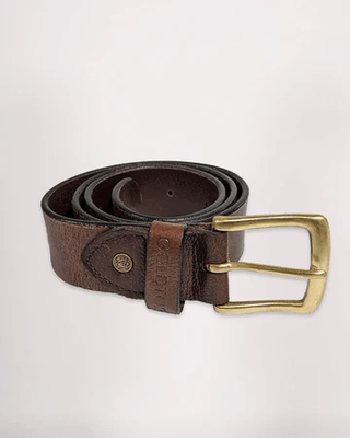 Goldtop Leather Belt - available at Veloce Club