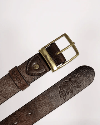 Goldtop Leather Belt - available at Veloce Club