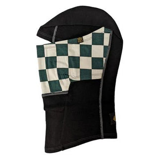 Goldtop Merino Wool Balaclava - Green & White - available at Veloce Club