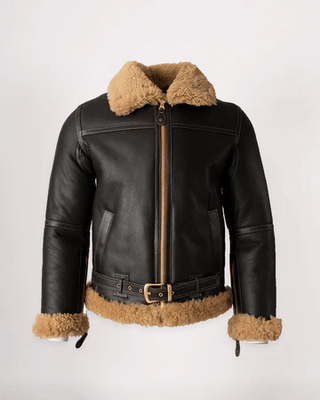 Goldtop The Battle of Britain 1940 RAF Sheepskin Flying Jacket in Dark Brown - available at Veloce Club