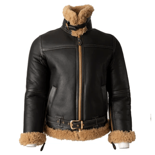 Goldtop The Battle of Britain 1940 RAF Sheepskin Flying Jacket in Dark Brown - available at Veloce Club