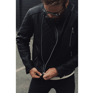 Goldtop The Bobber Jacket in Black - available at Veloce Club