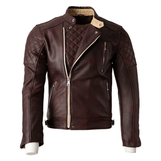 Goldtop The Bobber Jacket in Oxblood - available at Veloce Club