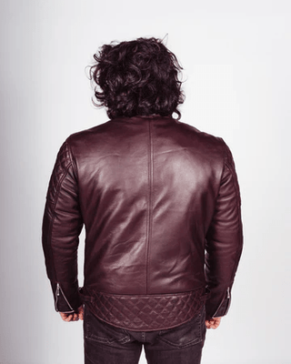 Goldtop The Bobber Jacket in Oxblood - available at Veloce Club