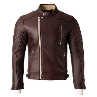 Goldtop The Bobber Jacket in Oxblood - available at Veloce Club