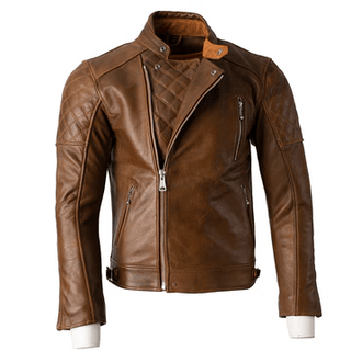 Goldtop The Bobber Jacket in Waxed Brown - available at Veloce Club