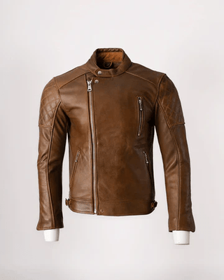 Goldtop The Bobber Jacket in Waxed Brown - available at Veloce Club