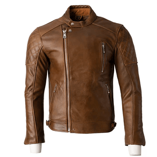 Goldtop The Bobber Jacket in Waxed Brown - available at Veloce Club