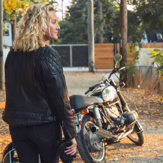 Goldtop Womens '76 Cafe Racer Jacket - available at Veloce Club