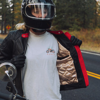 Goldtop Womens '76 Cafe Racer Jacket - available at Veloce Club