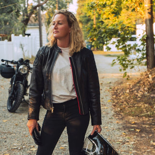 Goldtop Womens '76 Cafe Racer Jacket - available at Veloce Club