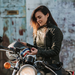 Goldtop Womens Bobber Jacket - available at Veloce Club