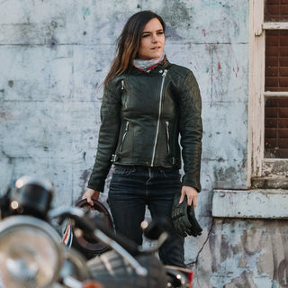 Goldtop Womens Bobber Jacket - available at Veloce Club