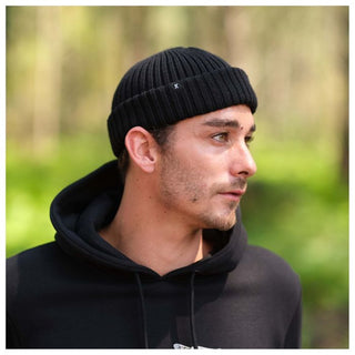 Kytone Ben Beanie in Black - available at Veloce Club