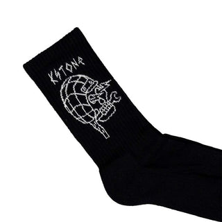 Kytone Outline Socks in Black - available at Veloce Club