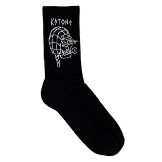 Kytone Outline Socks in Black - available at Veloce Club