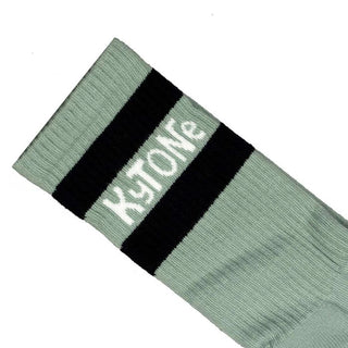 Kytone Stamp Socks in Green - available at Veloce Club