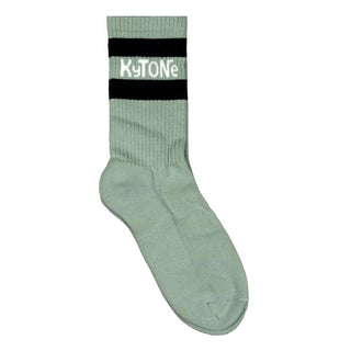 Kytone Stamp Socks in Green - available at Veloce Club