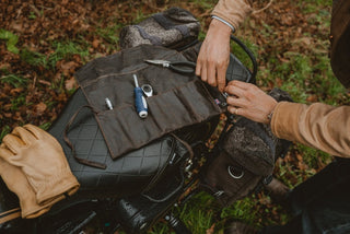 Libertatia Oilskin Tool Roll in Highlands - available at Veloce Club