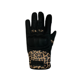 MotoGirl Bessie Gloves in Leopard - available at Veloce Club