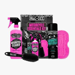 Muc - Off Motorcycle Essentials Kit - available at Veloce Club